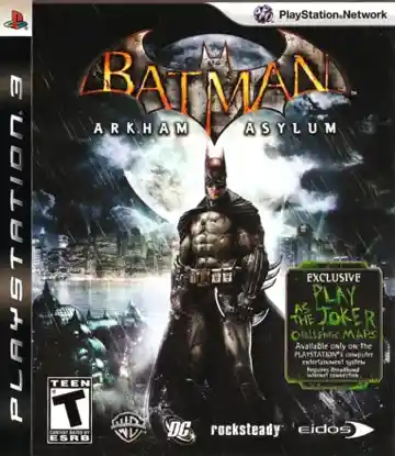 Batman - Arkham Asylum (USA) box cover front